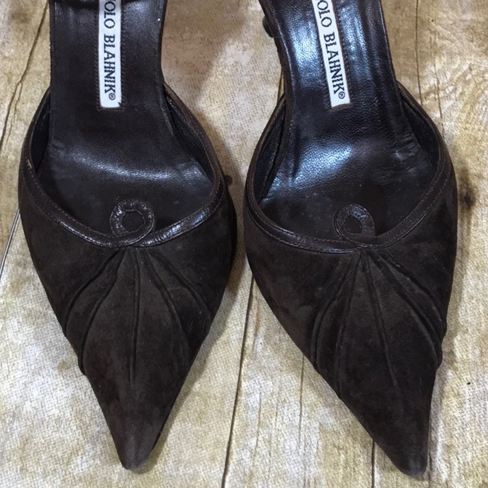 Manolo Blahnik ankle strap heels - Picture 2 of 5